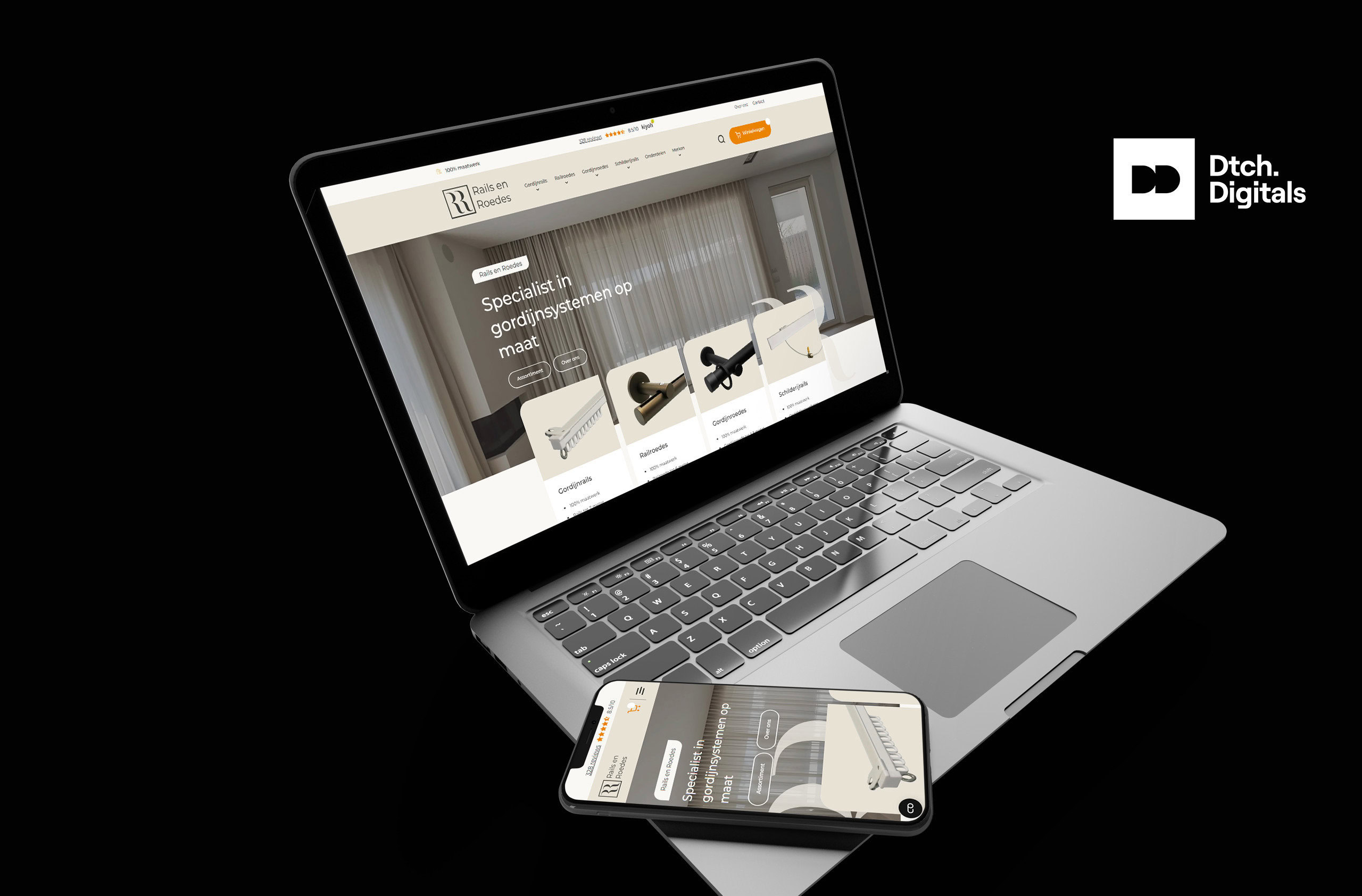 De Webshop Van Rails En Roedes Is Responsief Opgesteld Voor Een Optimale Vindbaarheid