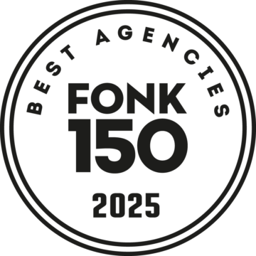 Fonk Badge Beste Digital Agentur Groß 2025 Für Dtch Digitals Schwarz