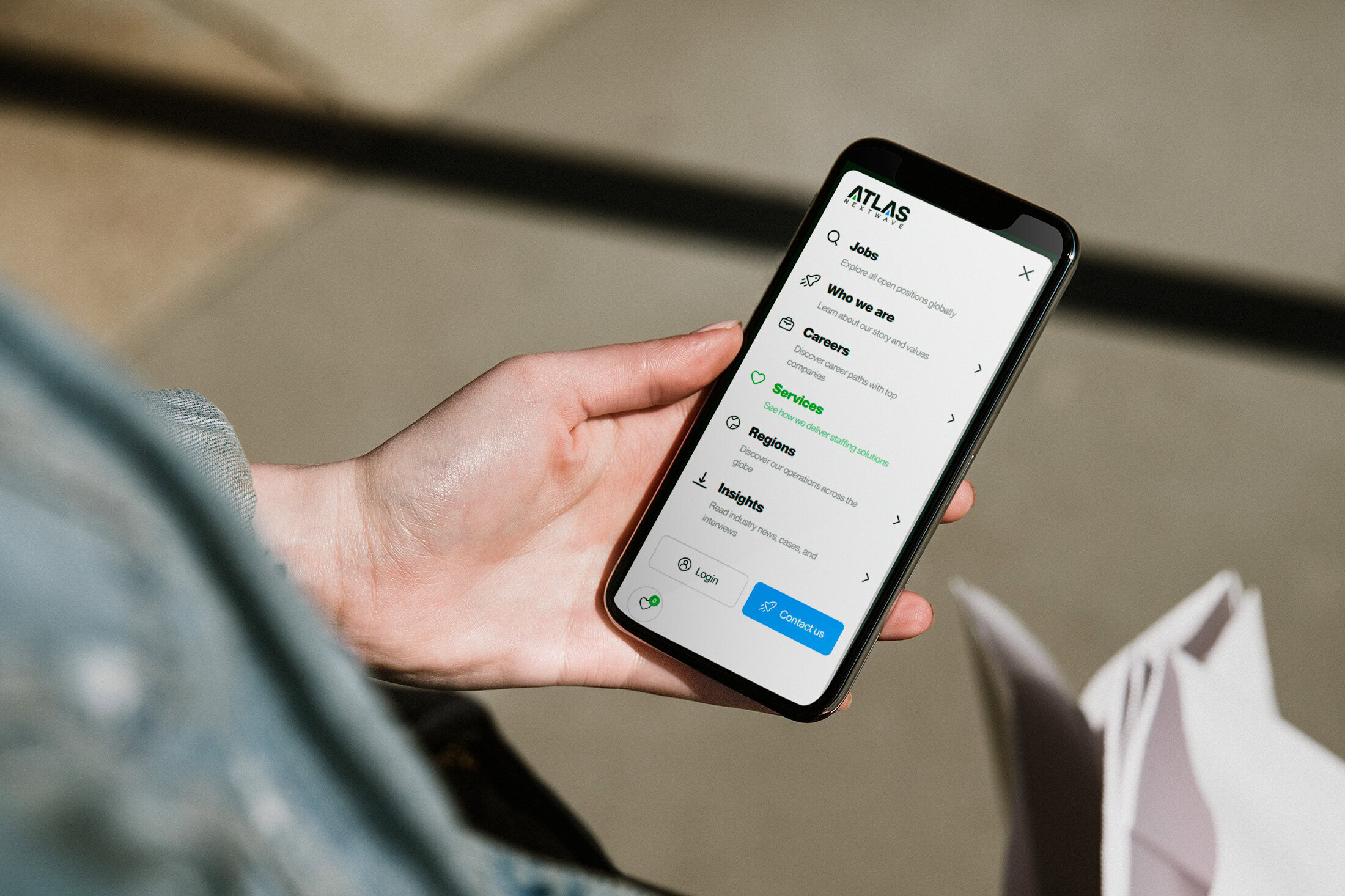 Phone Menu Hand