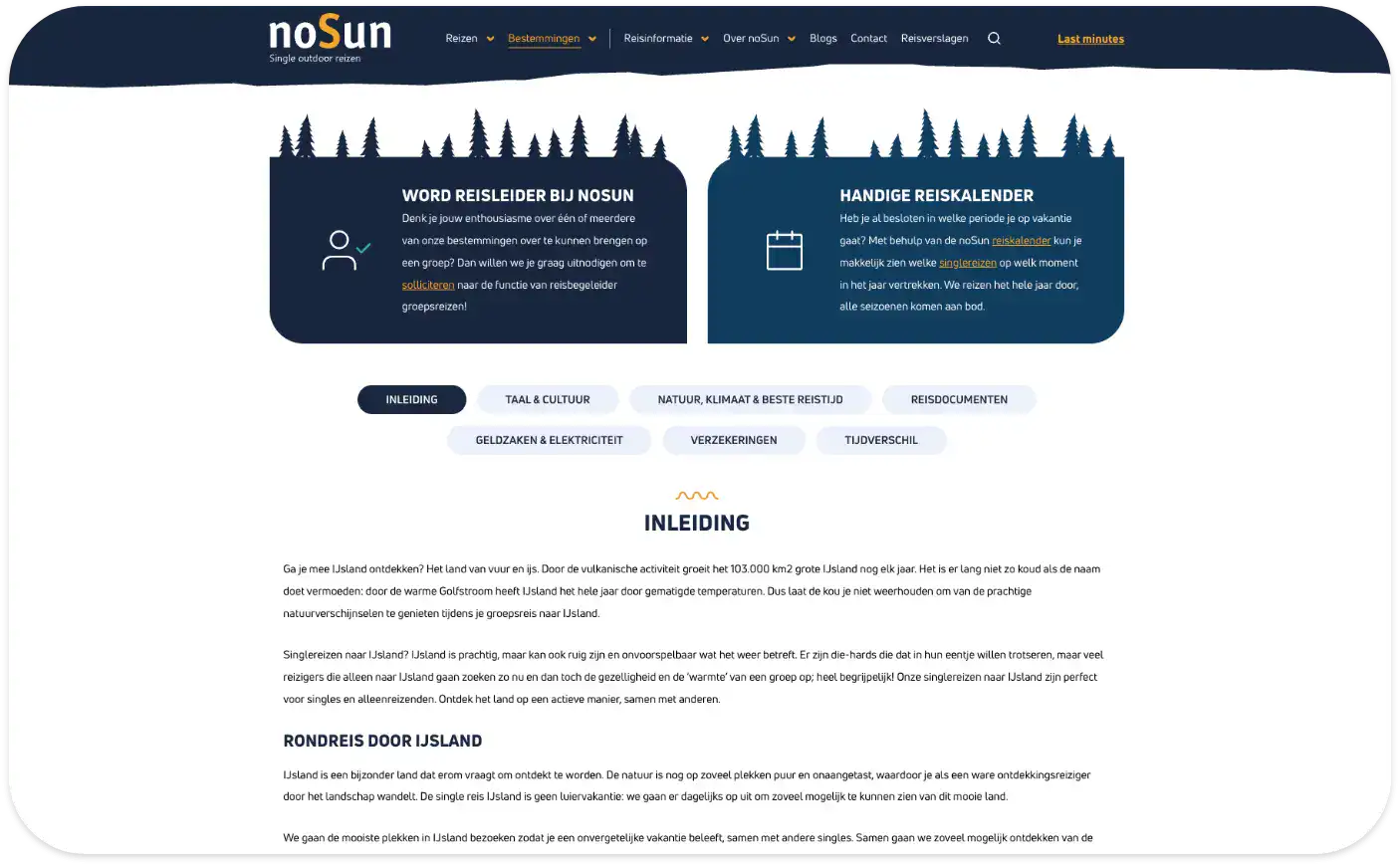 De Content Werd Door Seo Migratie Onder De Loep Genomen En Meegenomen Naar De Nieuwe Website Van Nosun