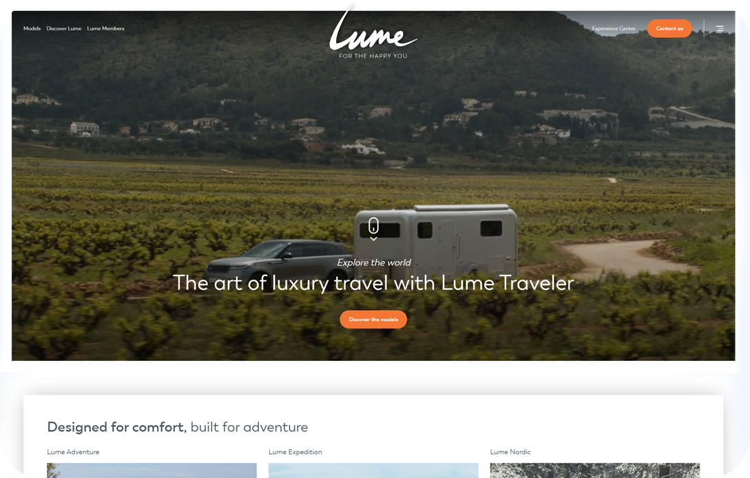 Lume Traveler Luxe Sfeerafbeeldingen