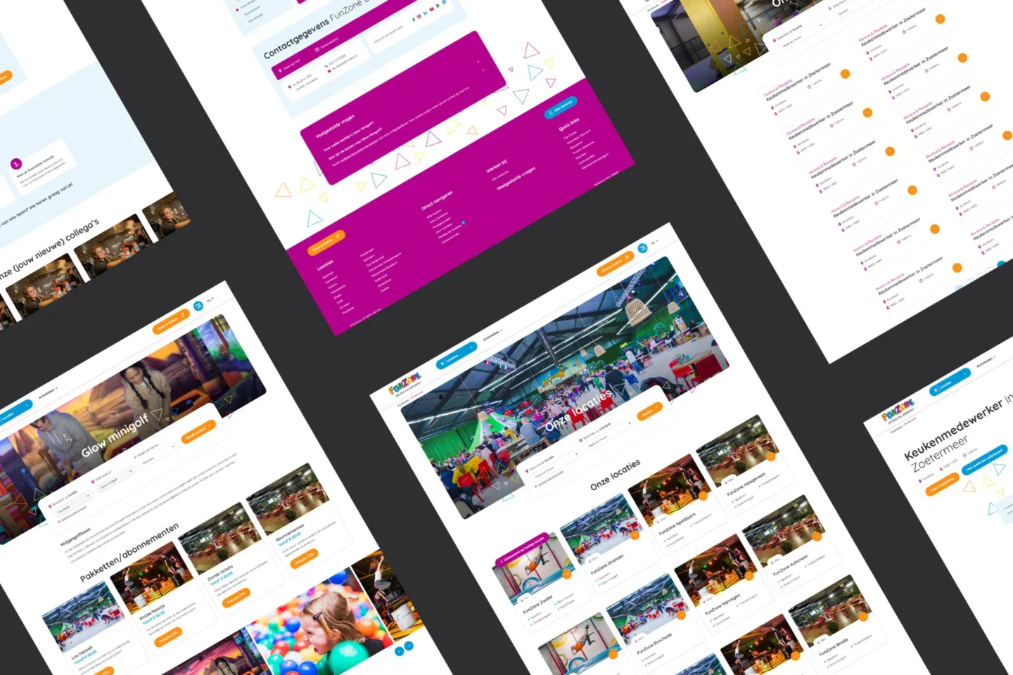 Verschillende Templates Zijn Ontwikkeld Voor Funzone Door Dtch Digitals