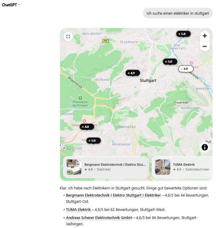 Chatgpt Suche