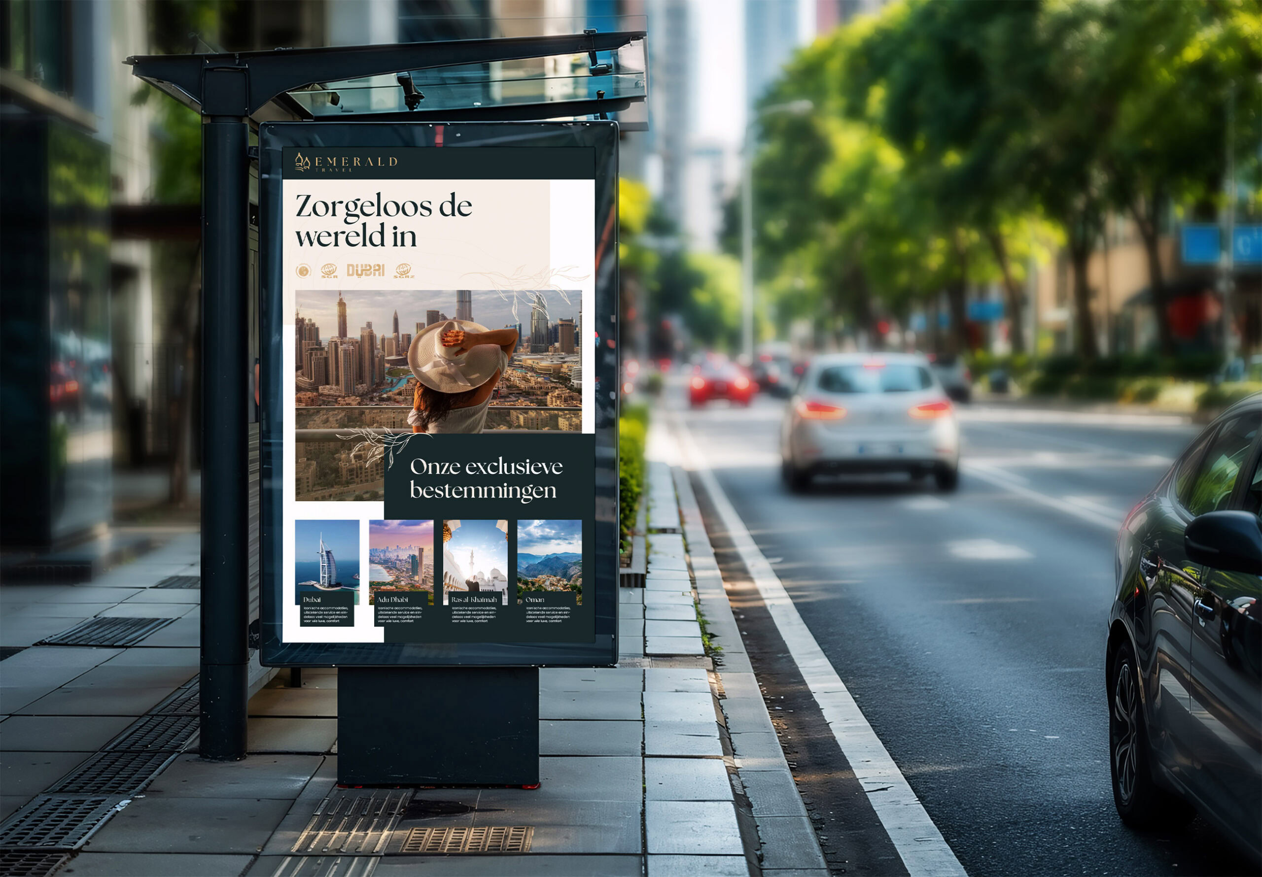 Emerald Travel Abri Poster Design