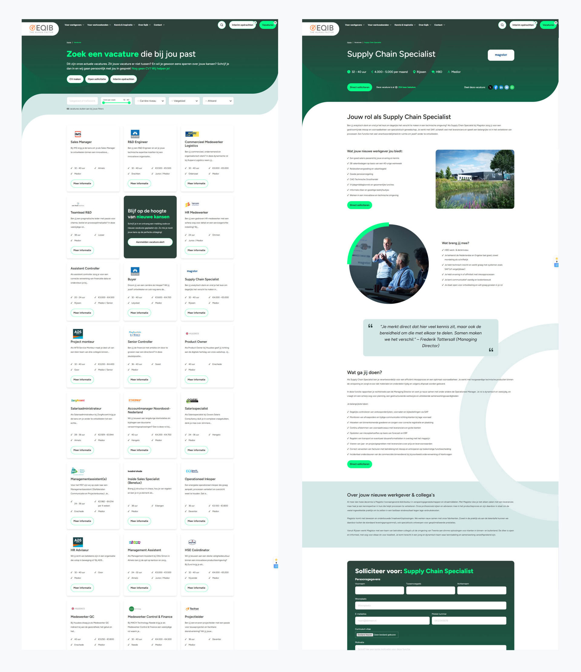 Overzicht Van Twee Templates Gemaakt Voor Eqib Door Dtch Digitals
