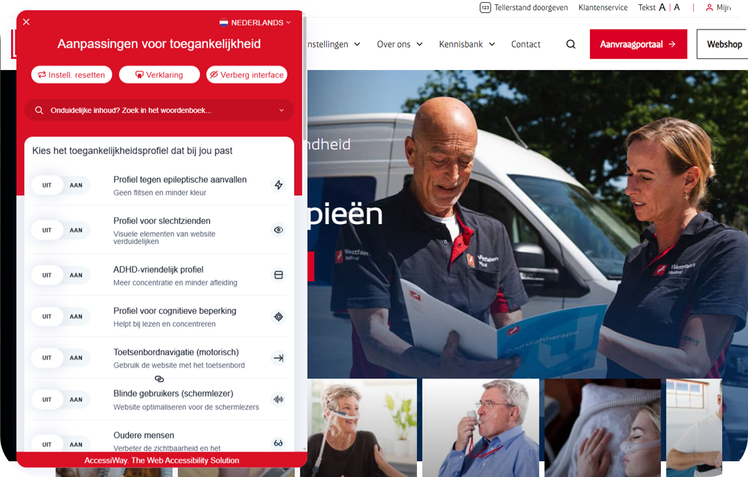 Westfalen Medical Accessiway Toegankelijkheid