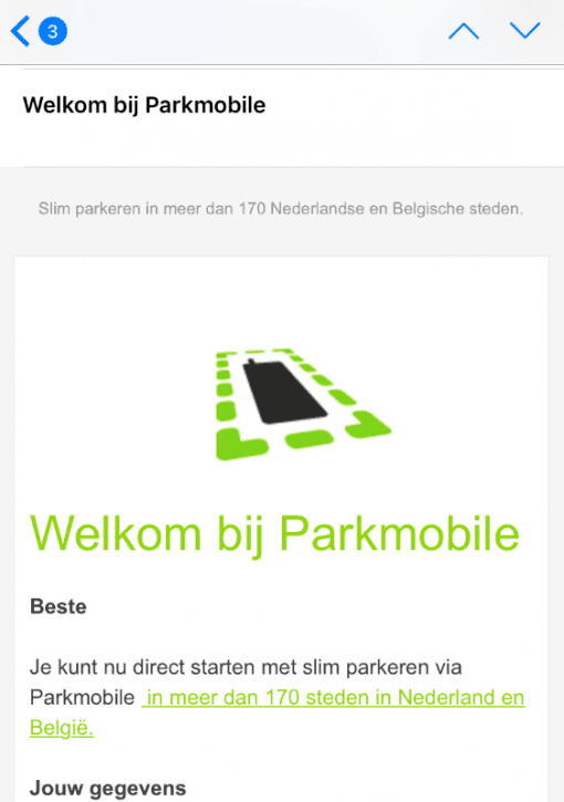 6 tips voor het realiseren van marketing automation flowchart bedank mail welkom bij parkmobile