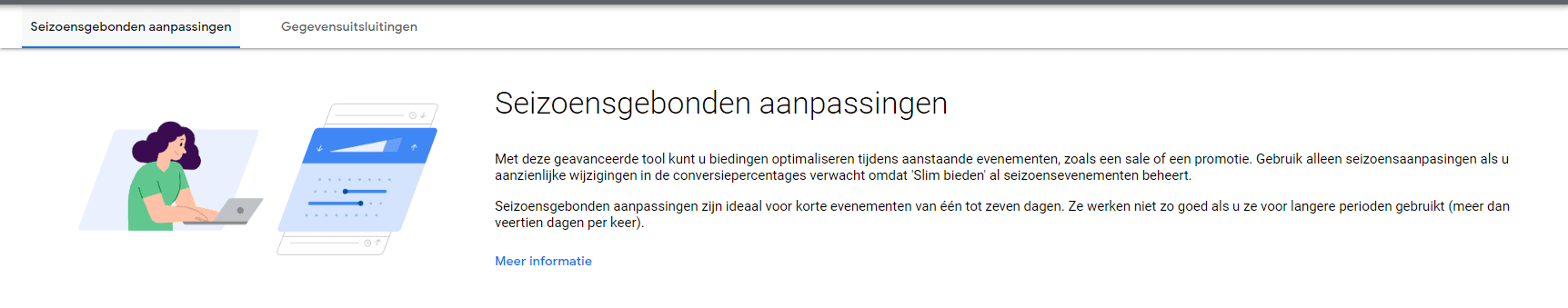 Google Seizoensgebonden aanpassingen