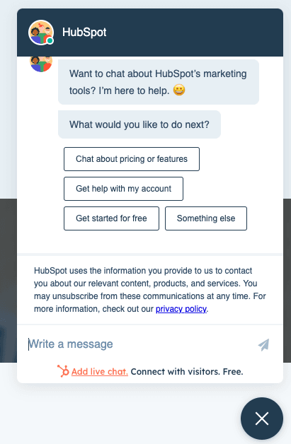 HubSpot chat integreren op jouw website