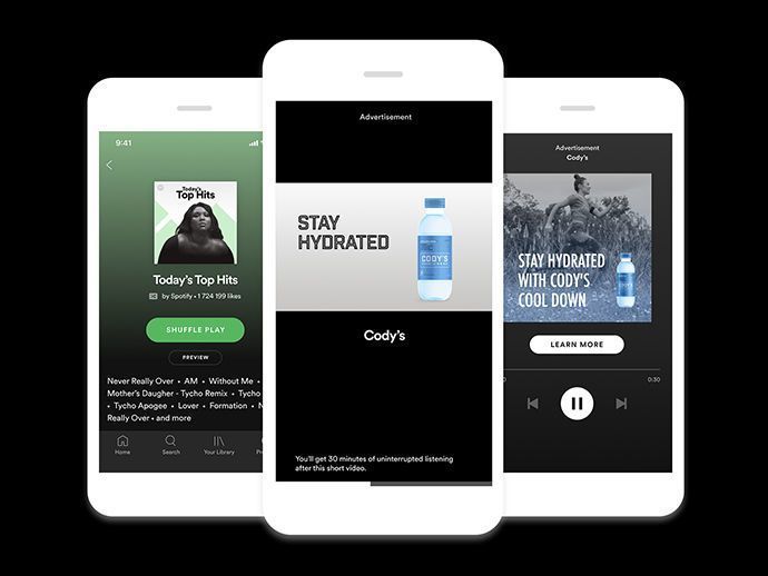 Gesponsorde sessie binnen Spotify adverteren