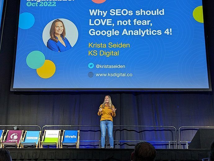 Krista Seiden haar keynote sessie