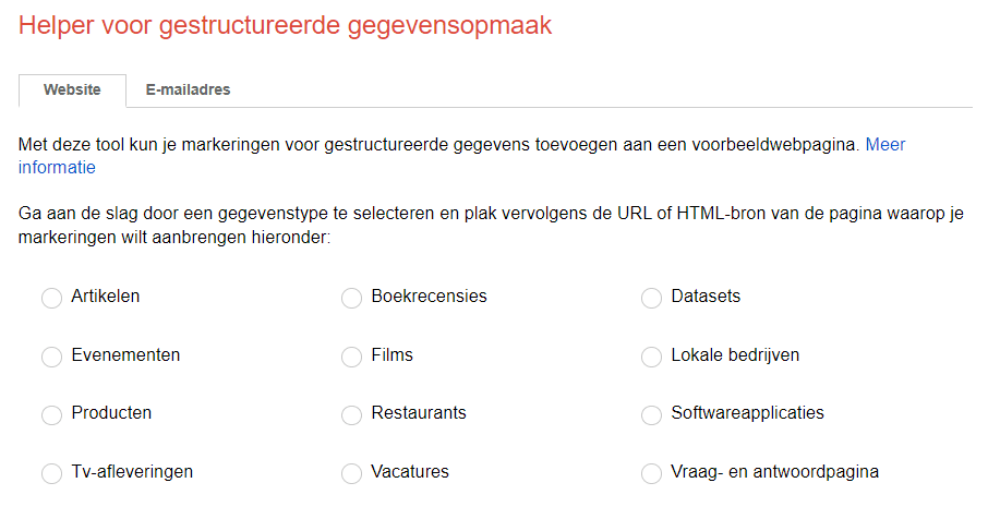 Structured data testing tool