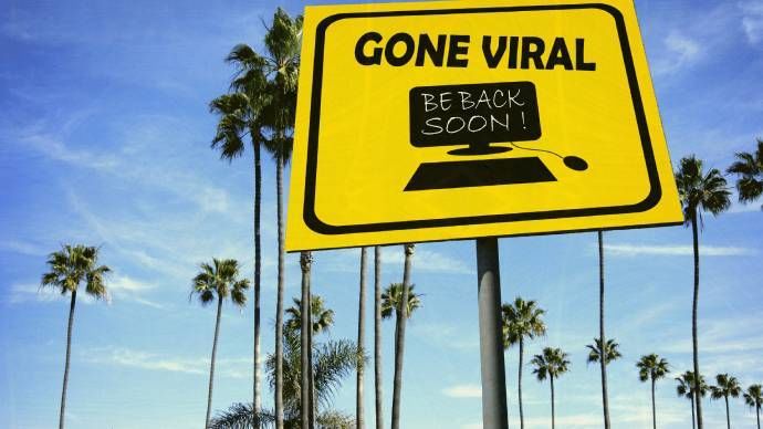 Viral ga je niet zomaar
