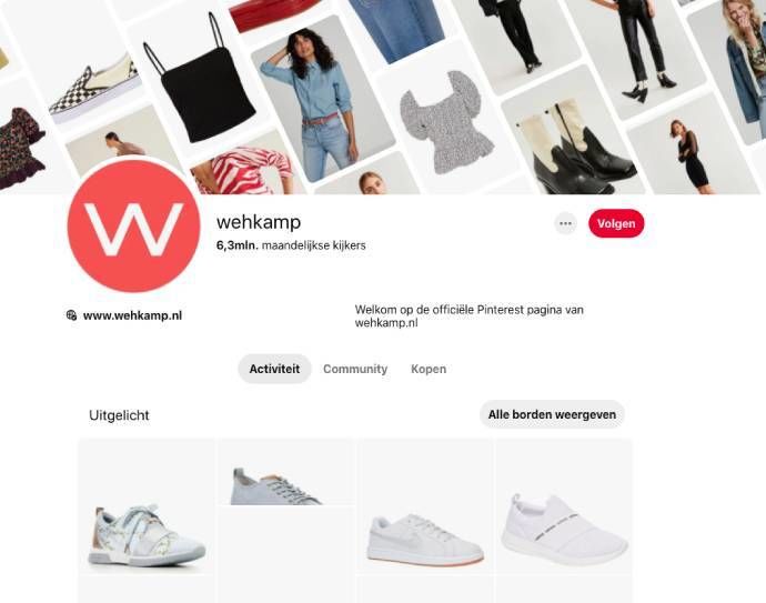 Winkelen op Pinterest