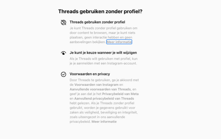 Threads Gebruiken Zonder Instagram Profiel