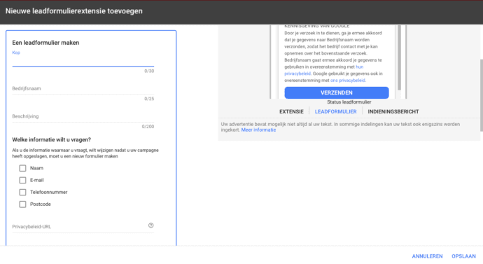 Vierde Afbeelding Google Ads Test Nieuwe Advertentie Extensie