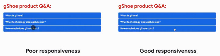 Good Responsivenss Voorbeeld Core Web Vitals
