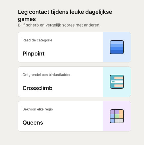 Linkedin Games Uitgerold