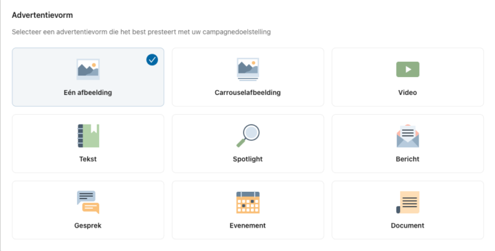 Kies De Juiste Advertentievorm In Linkedin