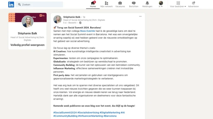 Voorbeeld Content Van Werknemers