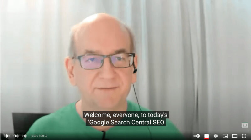 John Mueller Video Seo Meta