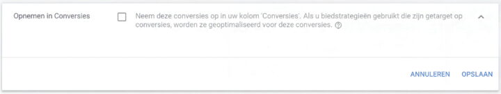 Opnemen In Conversies Uitzetten Google Ads(1)