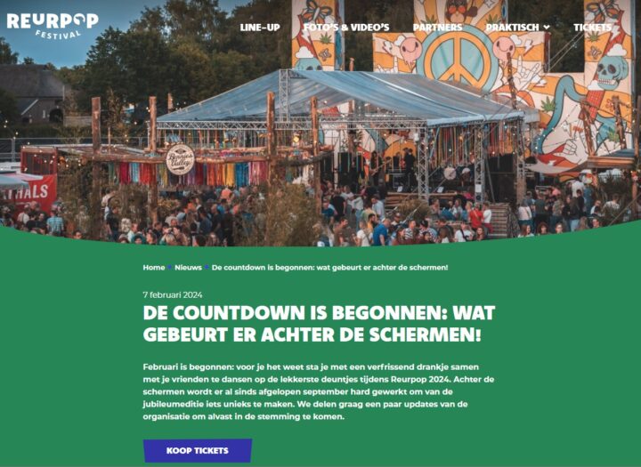 Voorbeeld Festival Blog