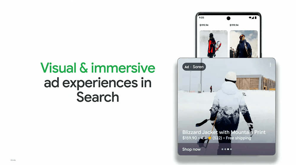 Augmented reality in Google search en Google shopping