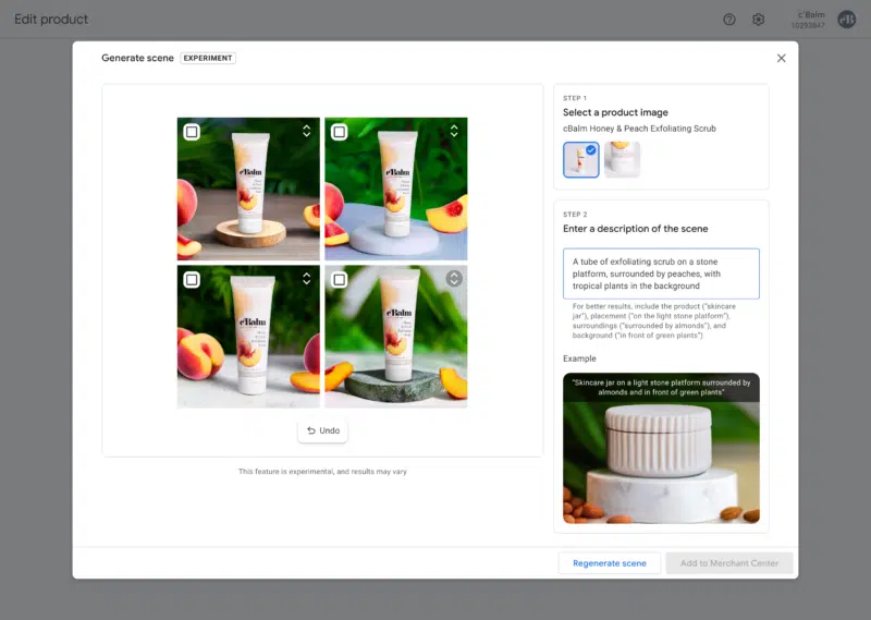 Google Product Studio creëert AI gebaseerde afbeeldingen