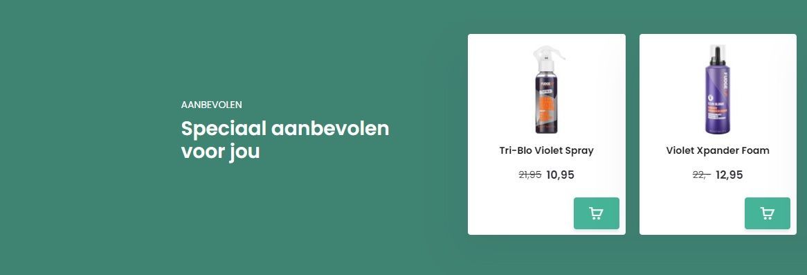 Cross selling voorbeeld van shampoo
