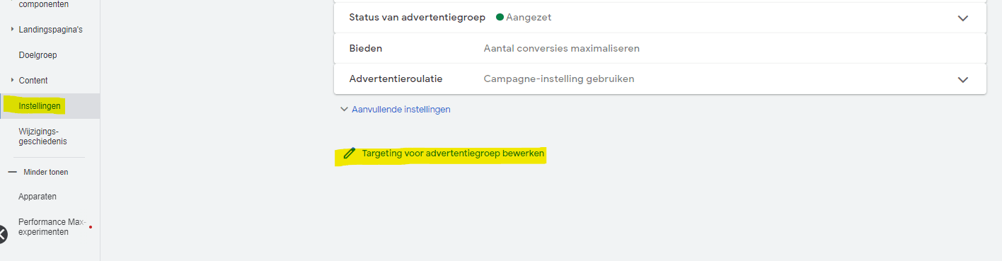 Instellen van geoptimaliseerde targeting