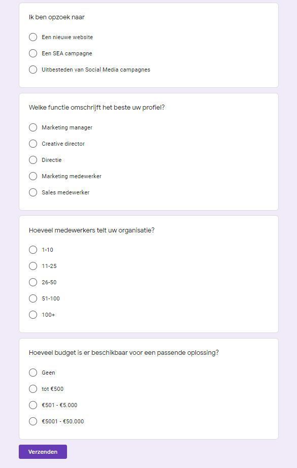 Google formulieren gebruiken