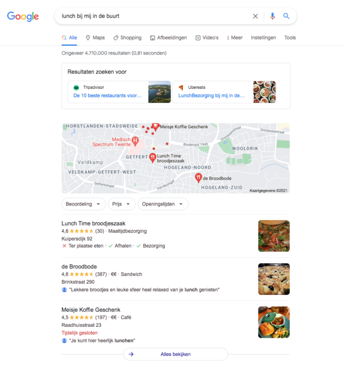 Google mijn bedrijf inrichten en gebruiken voor lokale SEO