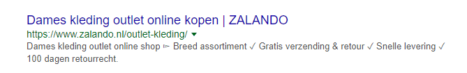meta descriptions dragen meer bij dan je denkt gebruik speciale tekens zalando