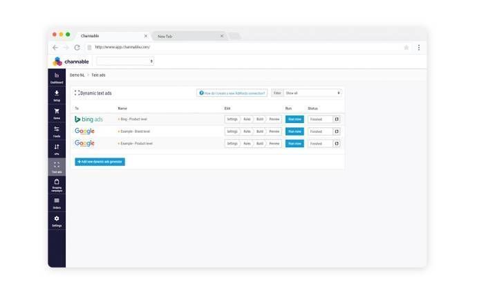 SEA tool Channable gebruiken