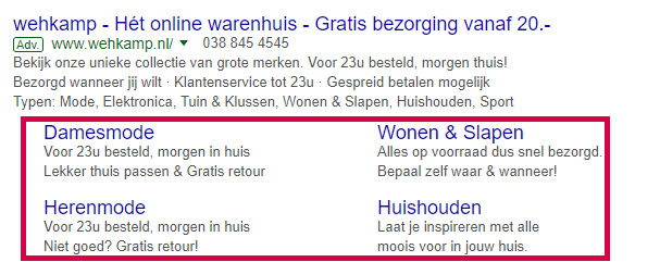 sitelinks