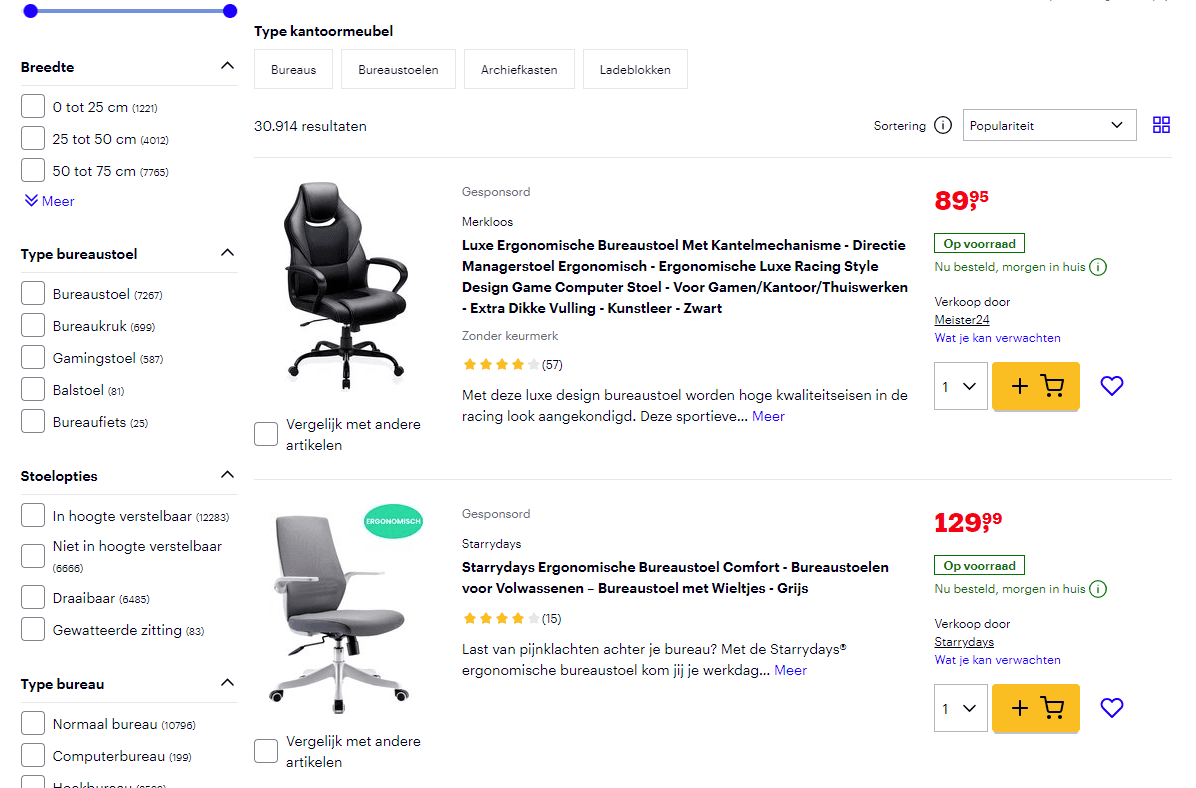 sponsored products gebruiken op bol.com marketplace