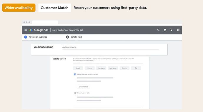 Uitrol voor 'Customer Match' doelgroepen