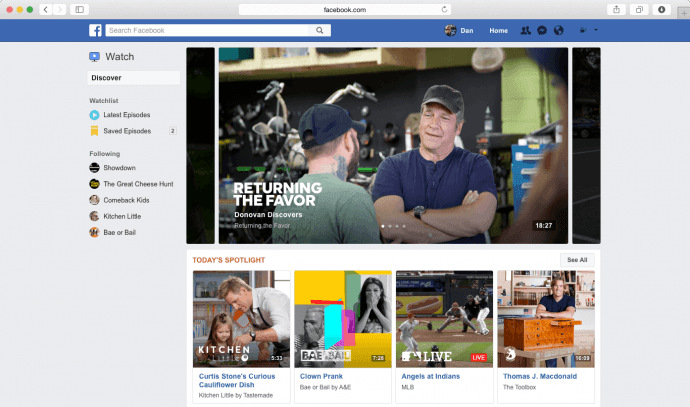 Facebook Lanceert Video Platform Watch