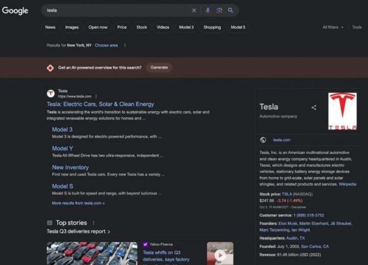 Sge Search Result Tesla