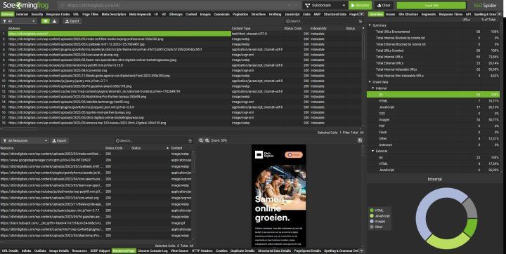 Scan Van Een Website Via Screaming Frog Voor Een Seo Migratie
