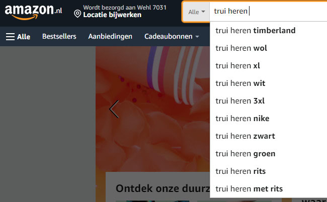 Long Tail Zoekwoorden Via Amazon