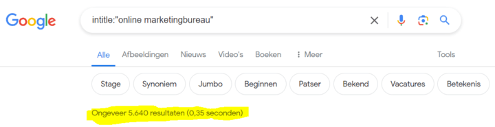 Concurrentie Opzoeken In Google