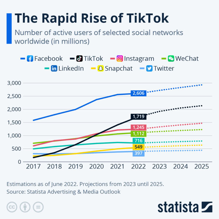 Populariteit Tiktok