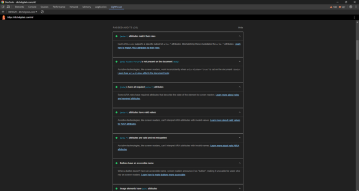 Toegankelijkheidtest Van Website Via Chrome Dev Tool