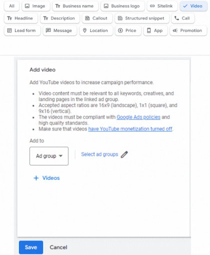 Video Componenten In Search Ads Van Google