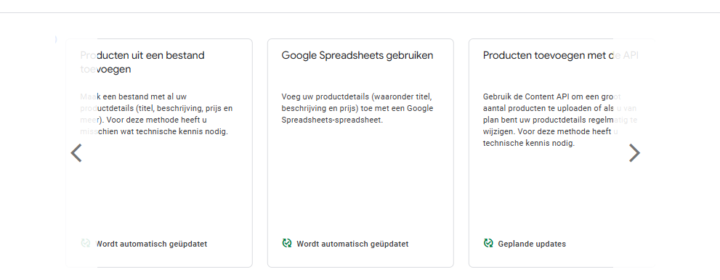 Creëer En Upload Je Productfeed