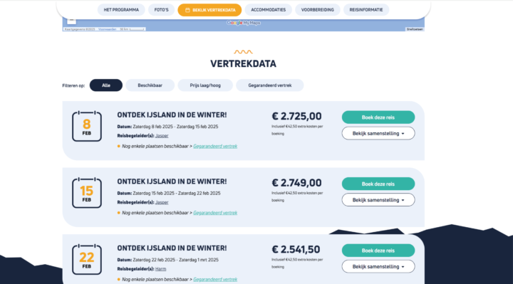 Boekingsmodule Voor Nosun In De Nieuwe Website Laten Maken Door Dtch Digitals