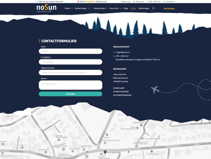 Contactformulier En Conversies Binnenhalen Voor Nosun Met De Nieuwe Website