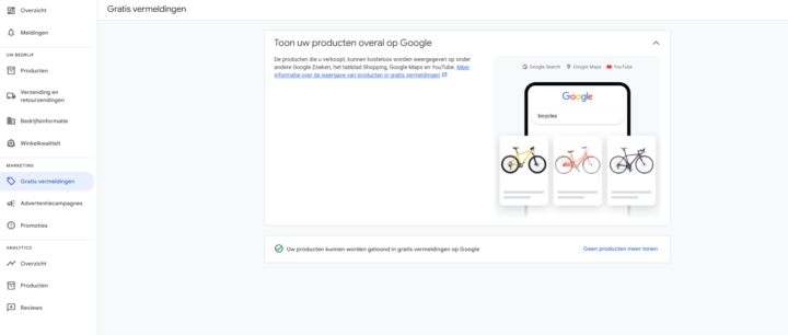 Stel Gratis Vermeldingen In In Google Shopping